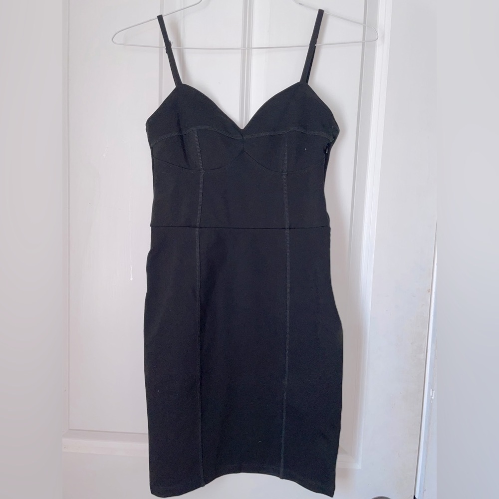 H&M Black Bodycon Mini Dress
